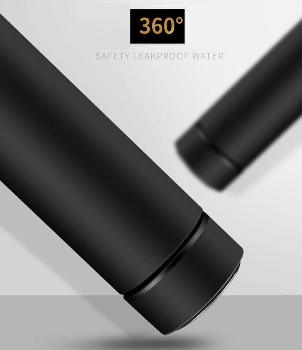 Thermosfles 500 ml - Met thee filter - Mat Zwart Thermosfles 500 Ml - Met Thee Filter - Mat Zwart -LAVAZZA Winkel 1035x1200 1