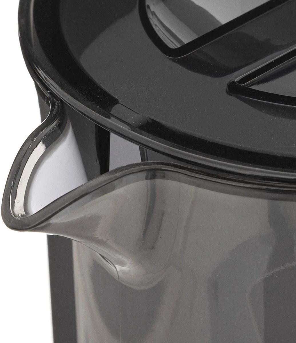 Sapkan/schenkkan karaf met deksel 1950 ml zwart - Formaat: 18 x 10,5 x 25 cm - Materiaal: kunststof Sapkan/schenkkan Karaf Met Deksel 1950 Ml Zwart - Formaat: 18 X 10,5 X 25 Cm - Materiaal: Kunststof -LAVAZZA Winkel