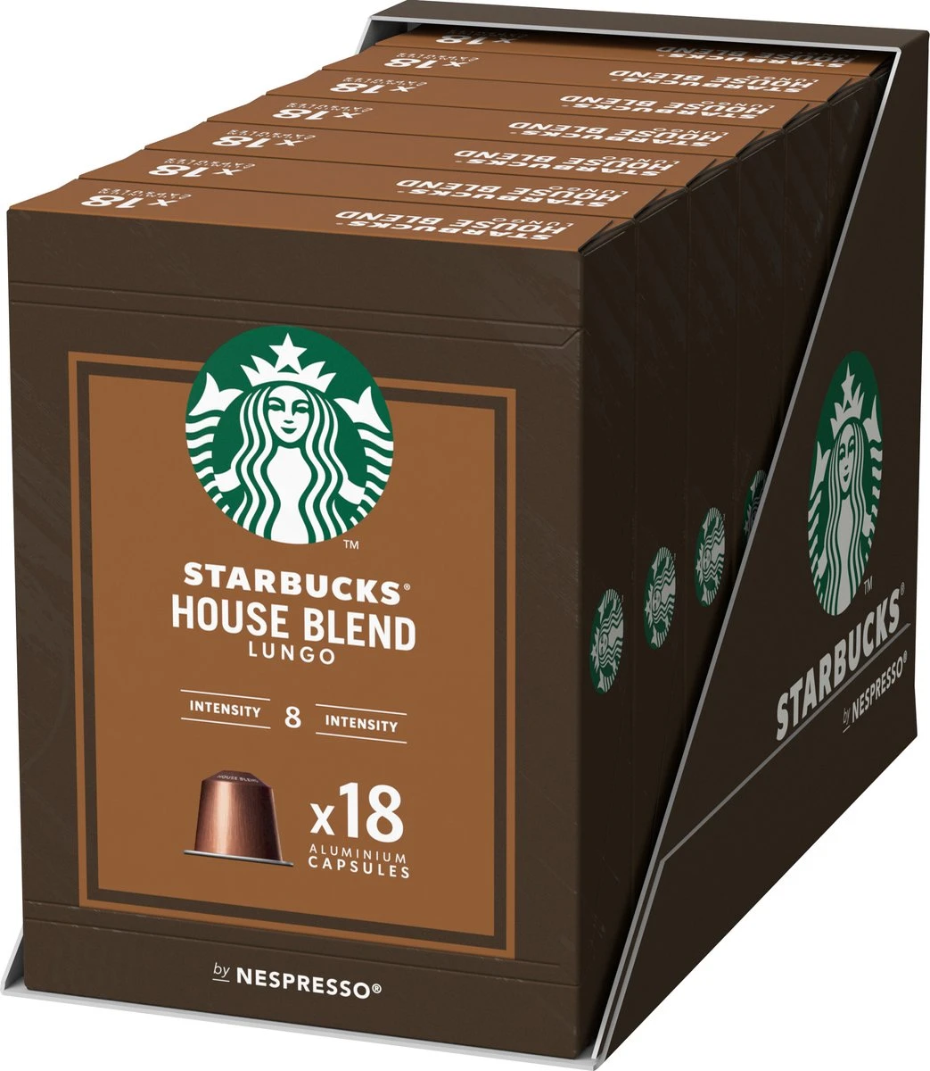 Starbucks by Nespresso capsules Medium House Blend - 7 doosjes à 18 koffiecups Starbucks By Nespresso Capsules Medium House Blend - 7 Doosjes à 18 Koffiecups -LAVAZZA Winkel 1043x1200 5