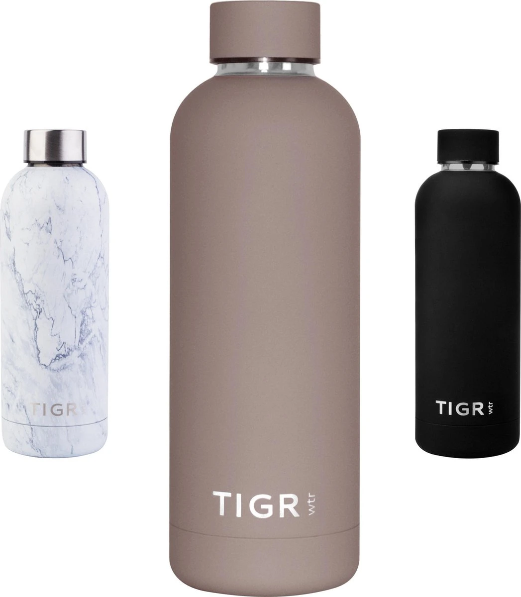 TIGR The Minimalist - Drinkfles - Thermosfles - RVS - 500ml - Taupe TIGR The Minimalist - Drinkfles - Thermosfles - RVS - 500ml - Taupe -LAVAZZA Winkel