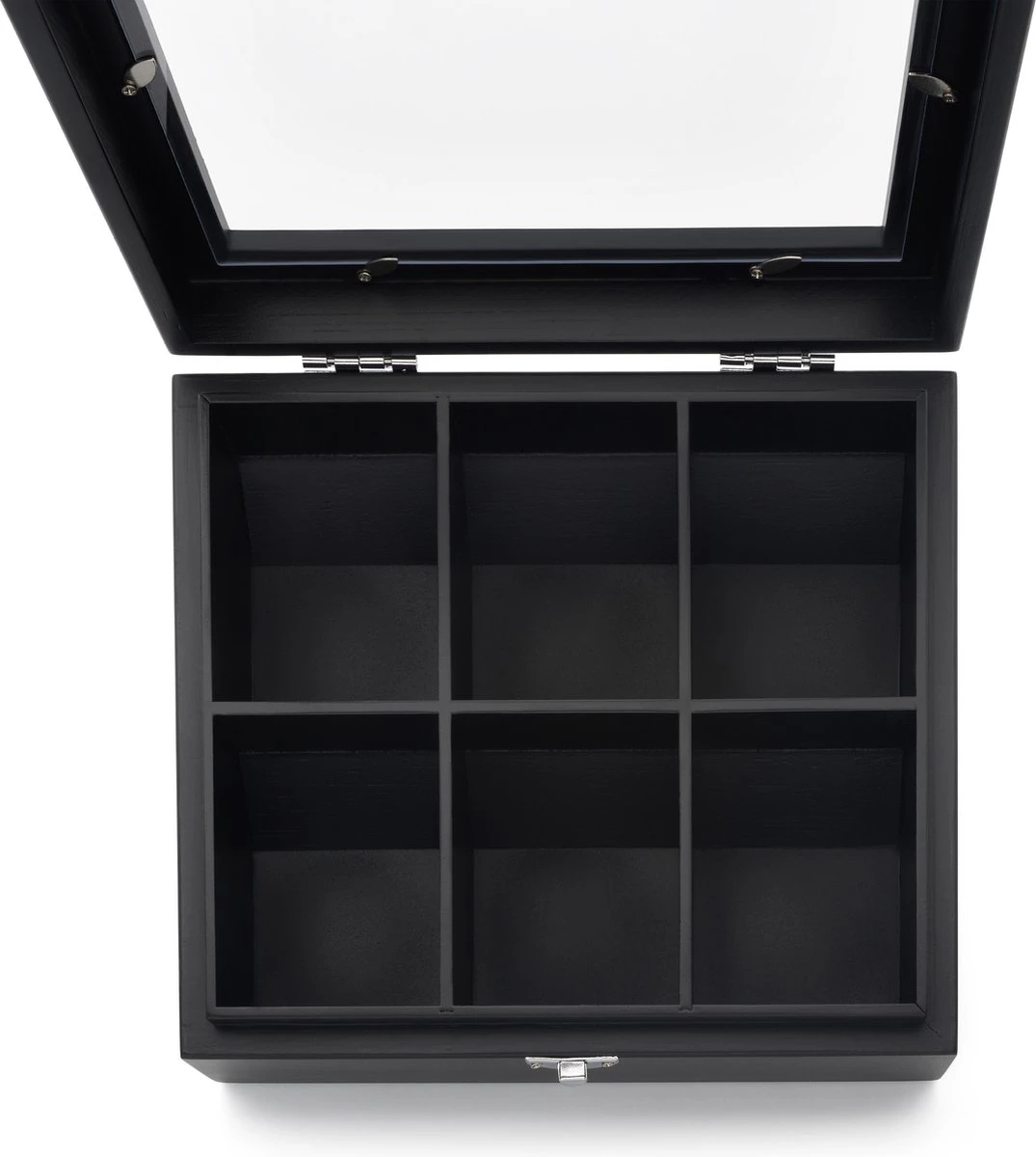 Bredemeijer - Theedoos 6-vaks venster bamboe zwart Bredemeijer - Theedoos 6-vaks Venster Bamboe Zwart -LAVAZZA Winkel 1075x1200 3