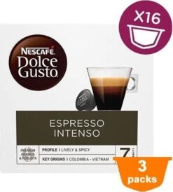 Nescafé Dolce Gusto Espresso Intenso Cups - 3 X 16 Stuks 2 Nescafé Dolce Gusto Espresso Intenso Cups - 3 X 16 Stuks -LAVAZZA Winkel 1082x1200 2