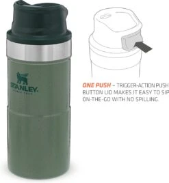 Stanley Trigger-Action Travel Mug 0.35L - Thermosfles - Hammertone Green -LAVAZZA Winkel 1106x1200 1