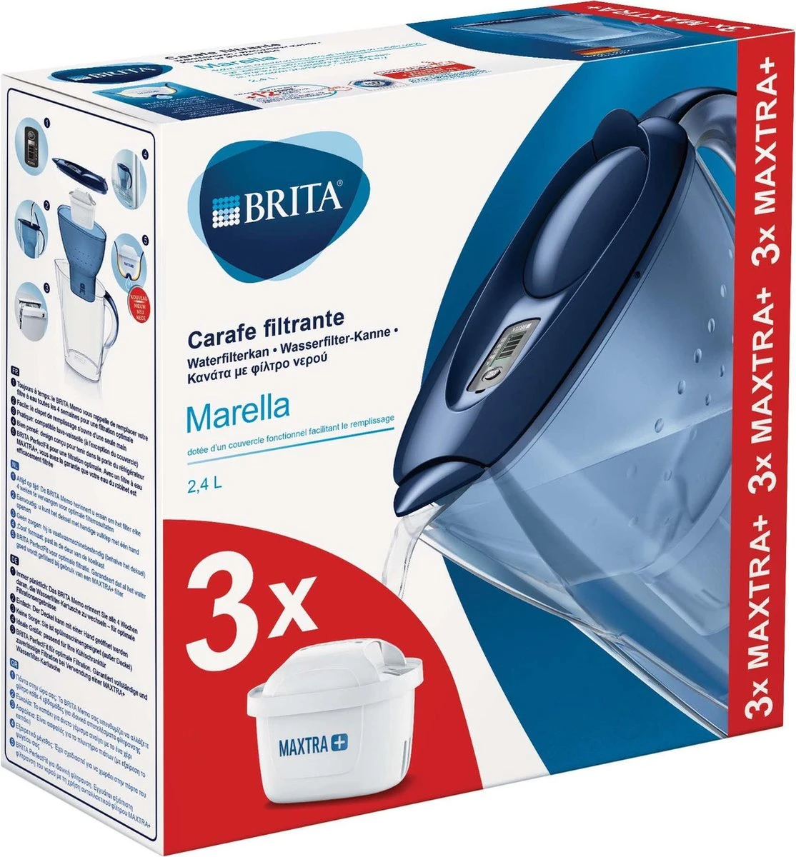 BRITA - Waterfilterkan Marella Cool - Blauw - 2,4L + 3 MAXTRA+ Waterfilterpatronen BRITA - Waterfilterkan Marella Cool - Blauw - 2,4L + 3 MAXTRA+ Waterfilterpatronen -LAVAZZA Winkel 1114x1200 9