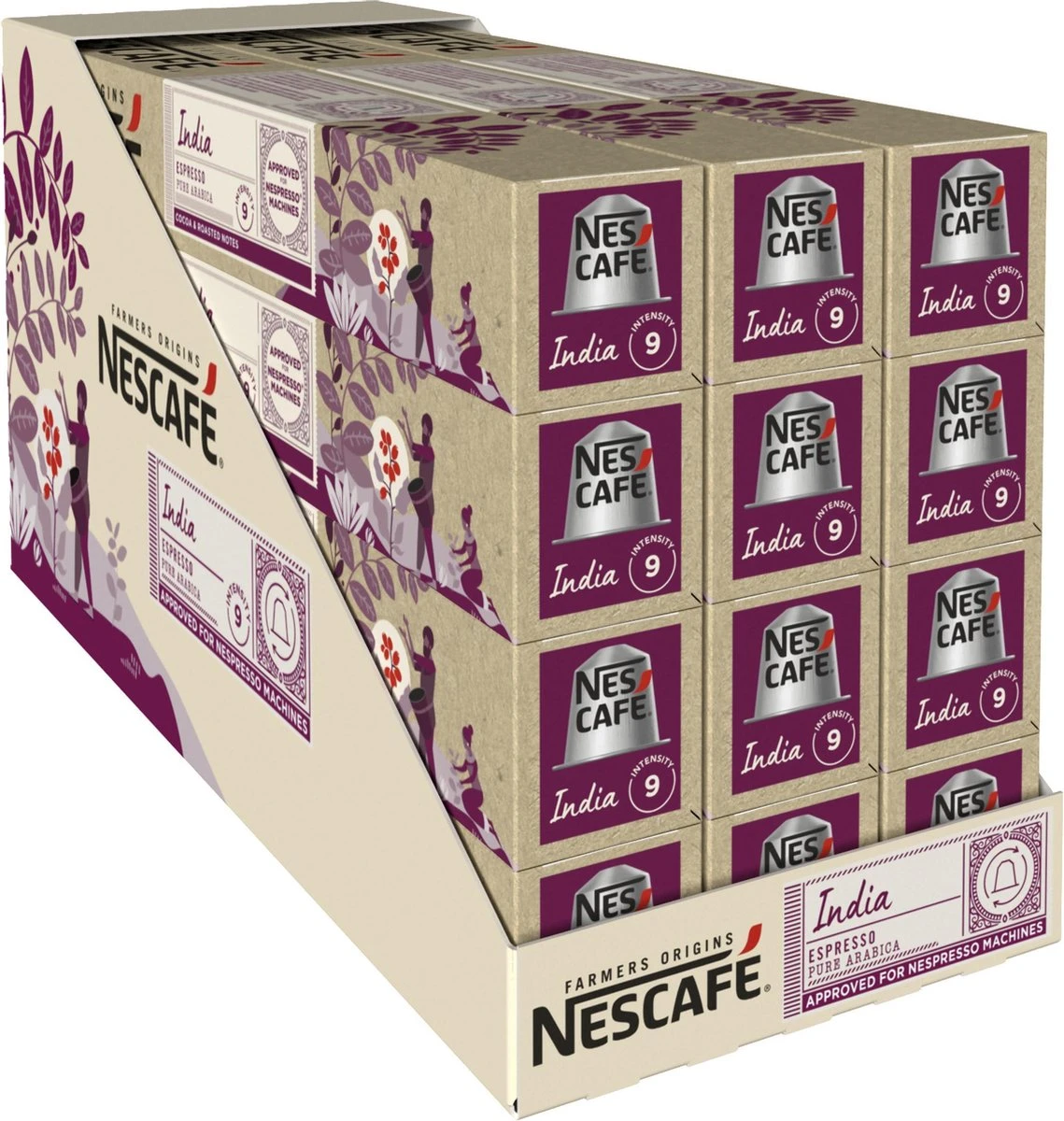 Nescafé Farmers Origins India Espresso capsules - 120 koffiecups Nescafé Farmers Origins India Espresso Capsules - 120 Koffiecups -LAVAZZA Winkel 1139x1200 4
