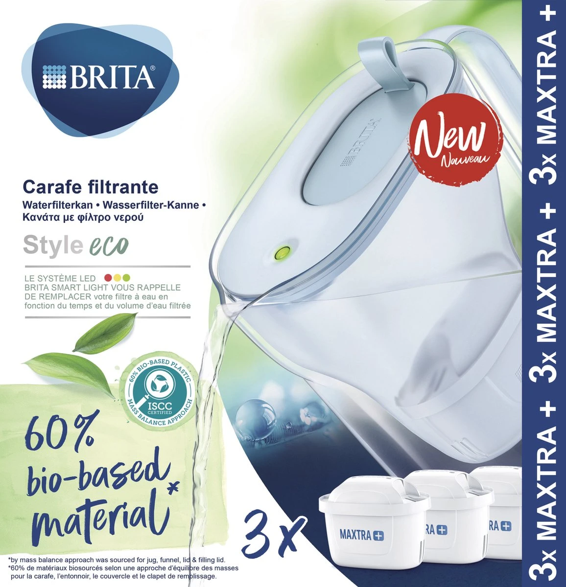 BRITA Waterfilterbundel Style eco Cool powder blue + 3 MAXTRA+ filterpatronen BRITA Waterfilterbundel Style Eco Cool Powder Blue + 3 MAXTRA+ Filterpatronen -LAVAZZA Winkel 1156x1200 1
