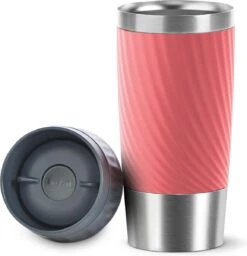 Tefal Travel Mug Easy Twist Thermobeker - Koraalrood - 0,36 Liter -LAVAZZA Winkel 1157x1200
