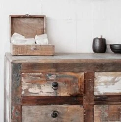 Raw Materials Scrapwood Theedoos – 6 Vakken – Gerecycled Hout -LAVAZZA Winkel 1197x1200