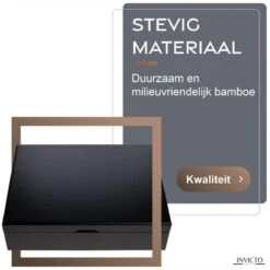 Invicto Products Theedoos 6 Vaks - Ruimte Voor 120 Theezakjes - Bamboe - Anti Slip En Anti Kras - Zwart -LAVAZZA Winkel 1198x1200 5