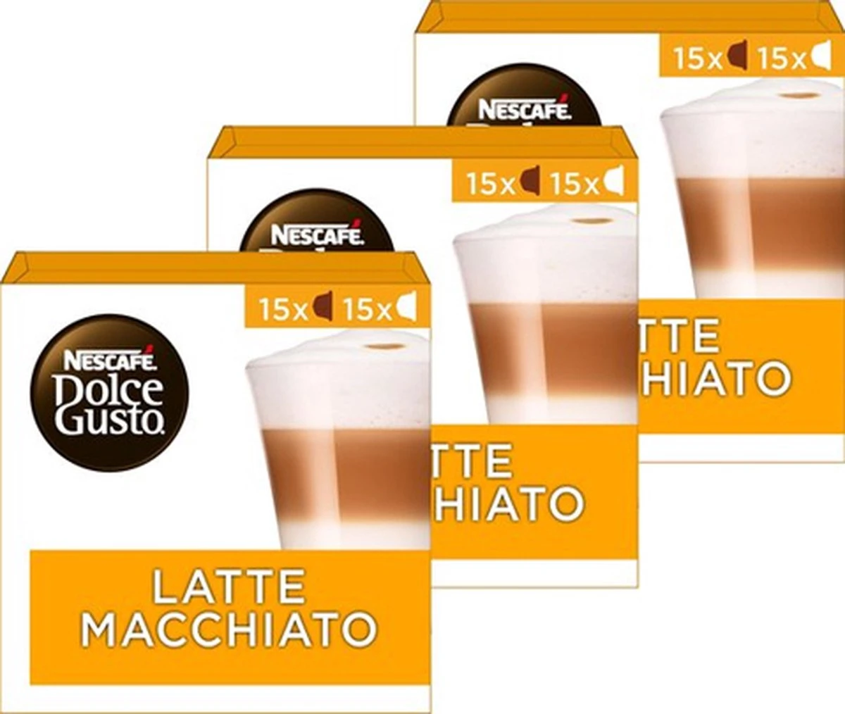 Nescafé Dolce Gusto Latte Macchiato capsules - 90 koffiecups Nescafé Dolce Gusto Latte Macchiato Capsules - 90 Koffiecups -LAVAZZA Winkel 1200x1014 1