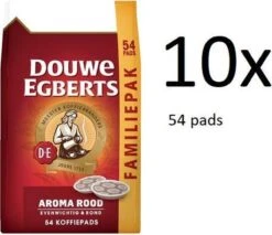 Douwe Egberts Aroma Rood Koffiepads - Multipak - 10 X 54 Pads