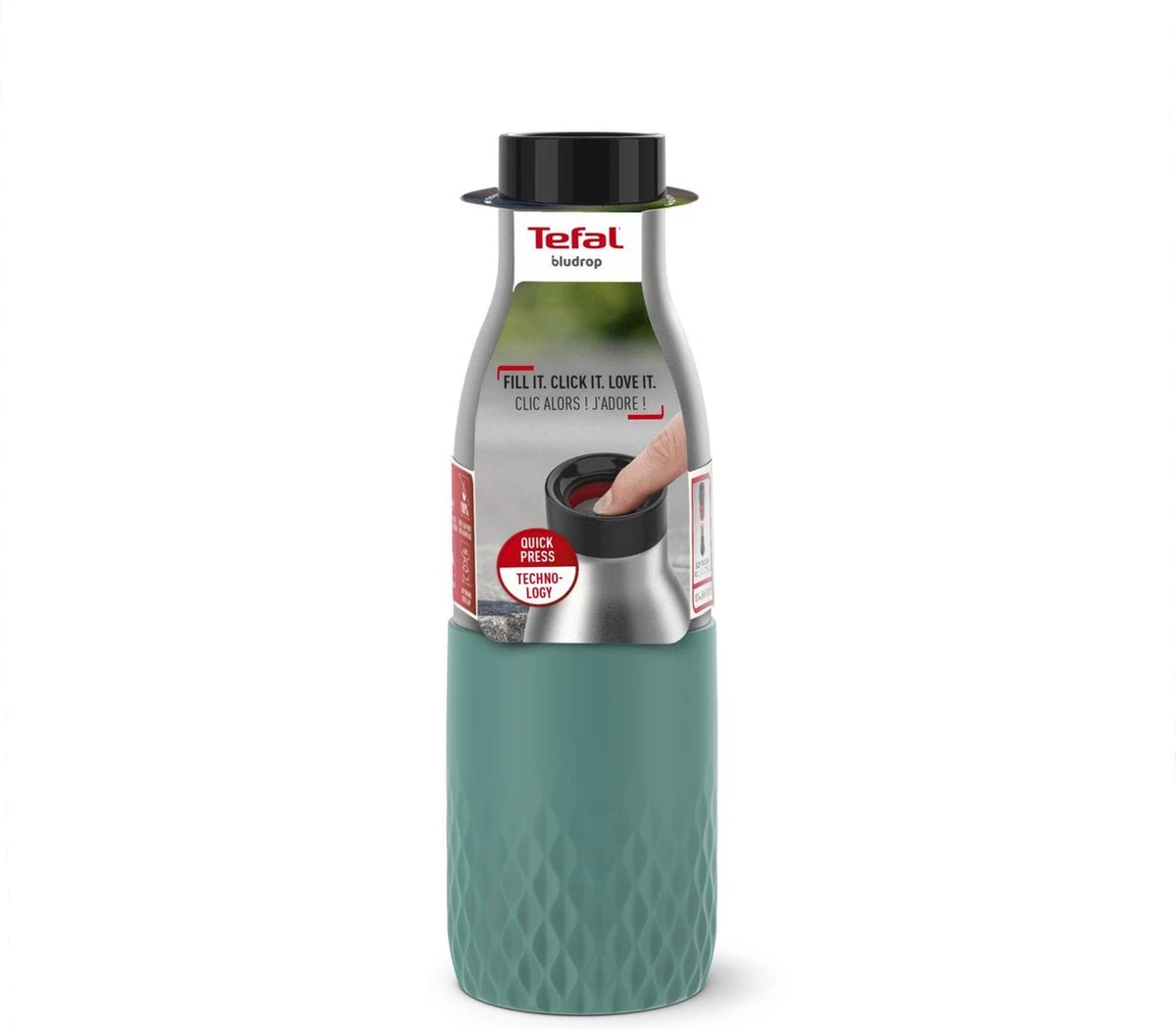 Tefal Bludrop Sleeve Thermosfles - RVS Groen Tefal Bludrop Sleeve Thermosfles - RVS Groen -LAVAZZA Winkel