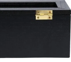 CasaLupo Theedoos Zwart 6-vaks - Met Fluweel - 43 X 9 Cm -LAVAZZA Winkel 1200x1061 1