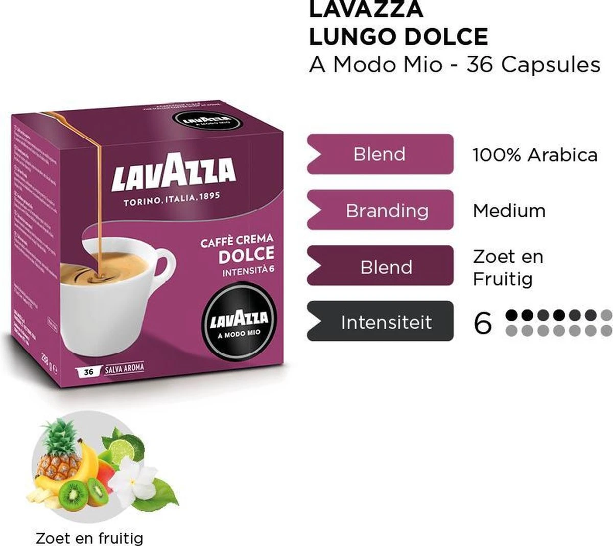 Lavazza A Modo Mio Lungo Dolce 36 stuks Lavazza A Modo Mio Lungo Dolce 36 Stuks -LAVAZZA Winkel 1200x1068 1