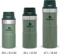 Stanley The Trigger-Action Travel Mug 0,25L - Thermosfles - Hammertone Green -LAVAZZA Winkel 1200x1070