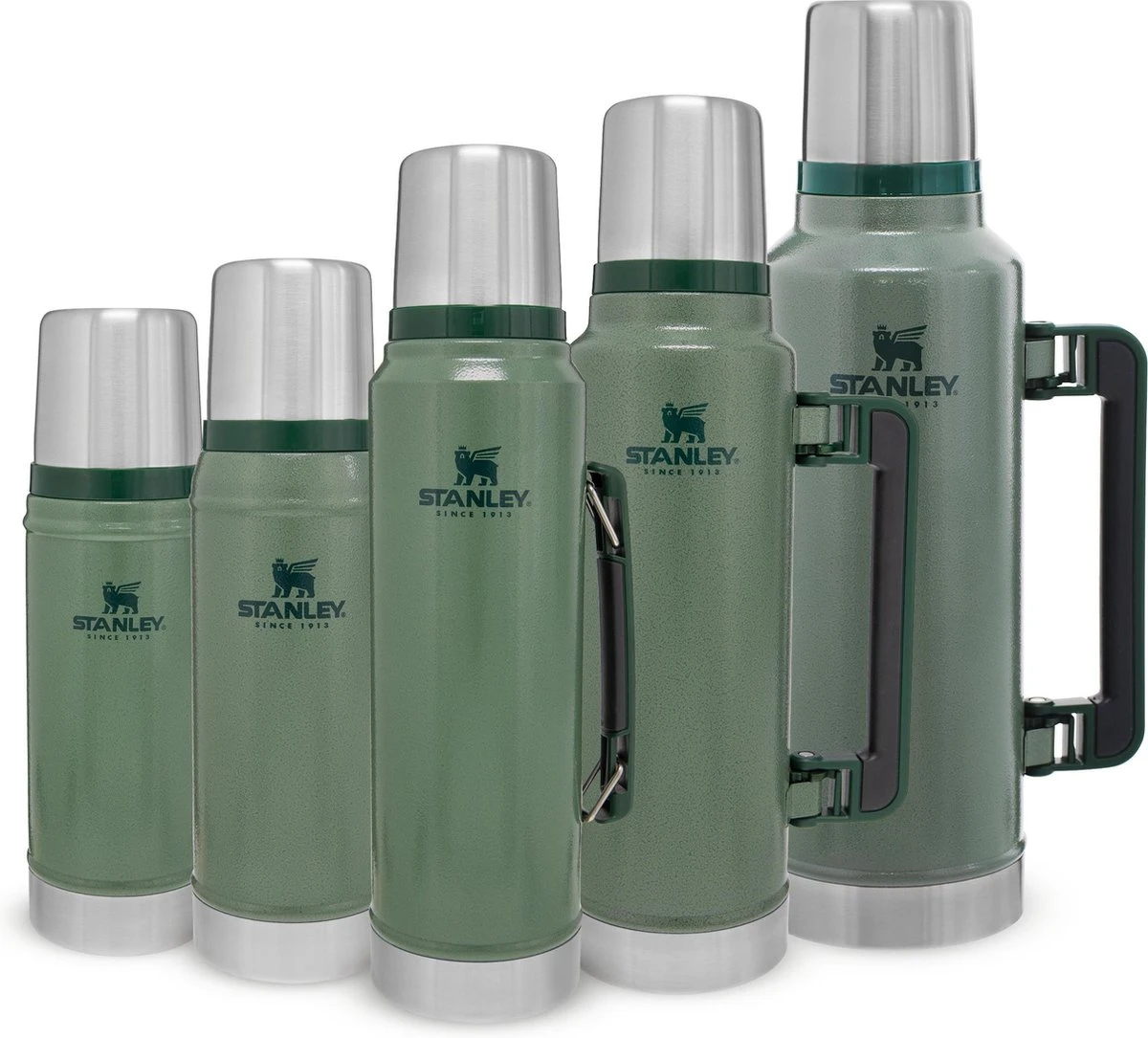 Stanley The Legendary Classic Bottle 1,00L - thermosfles - Hammertone Green Stanley The Legendary Classic Bottle 1,00L - Thermosfles - Hammertone Green -LAVAZZA Winkel