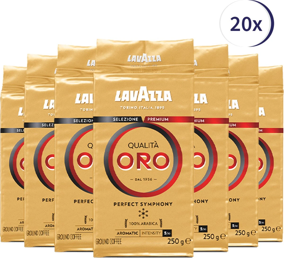Lavazza Qualita Oro gemalen / filterkoffie - 250 gram krimp x20 Lavazza Qualita Oro Gemalen / Filterkoffie - 250 Gram Krimp X20 -LAVAZZA Winkel 1200x1094 1