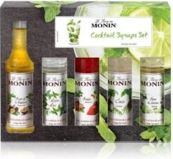 Monin Cadeau 10 Smaken Geschenkverpakking + Cocktailverpakking VOORDEEL PACK 10 Flesjes 5cl -LAVAZZA Winkel 1200x1110 2