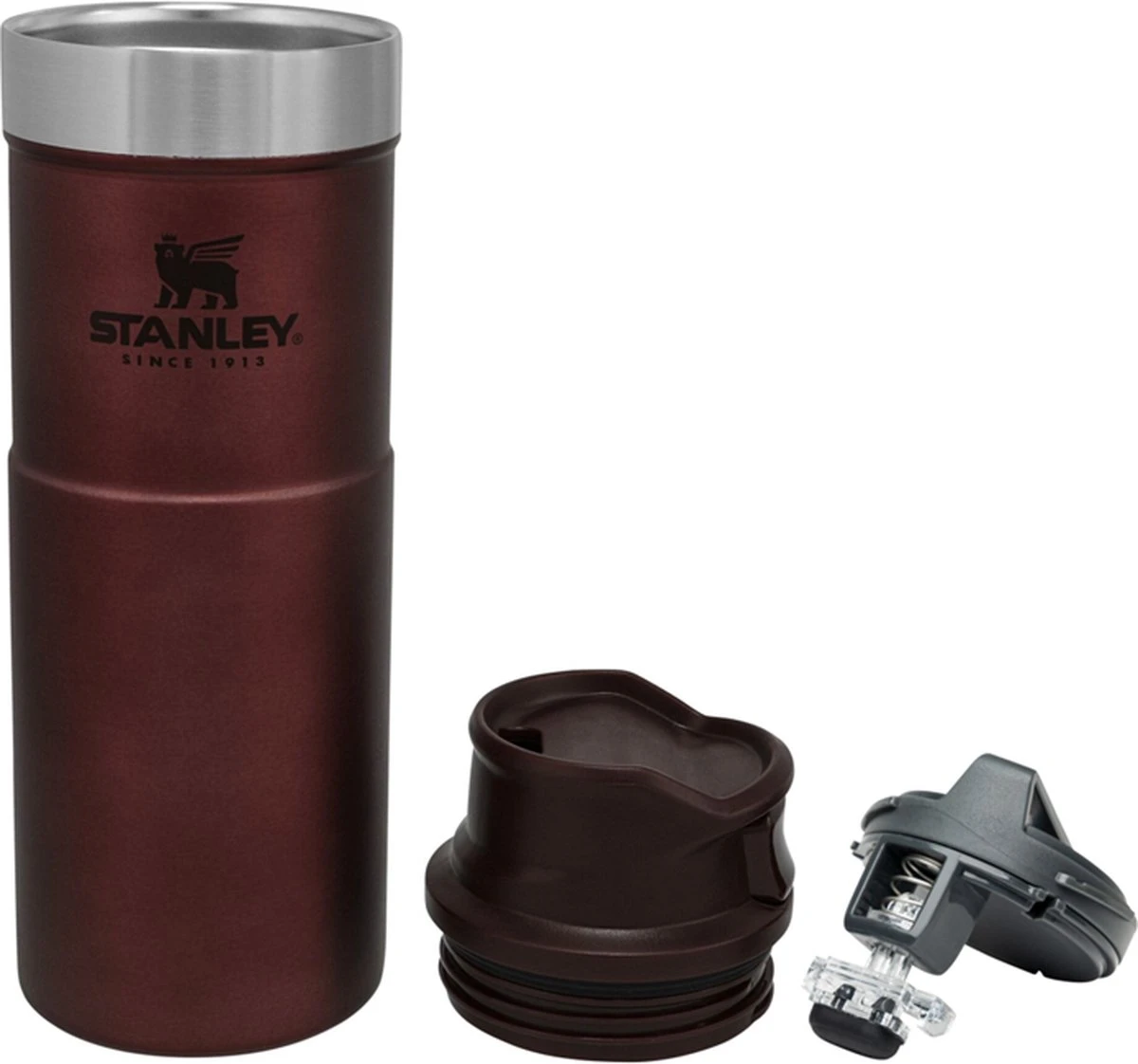 Stanley Trigger-Action Travel Mug 0.47L - thermosfles - Wine Stanley Trigger-Action Travel Mug 0.47L - Thermosfles - Wine -LAVAZZA Winkel 1200x1122 1