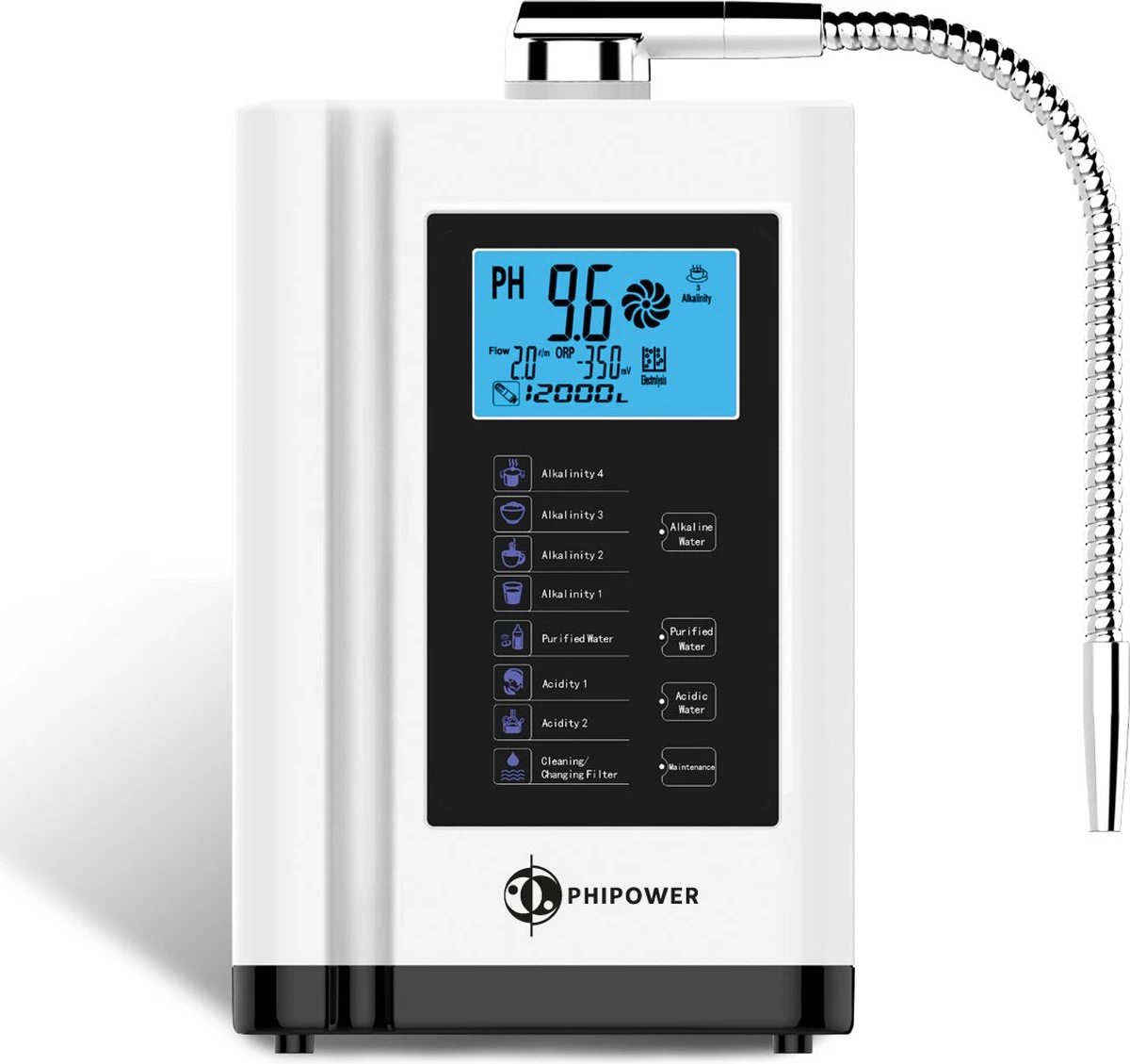 Basisch water generator | Water ionisator en zuivering | Actief koolstoffilter | Phipower Basisch Water Generator | Water Ionisator En Zuivering | Actief Koolstoffilter | Phipower -LAVAZZA Winkel 1200x1129 2
