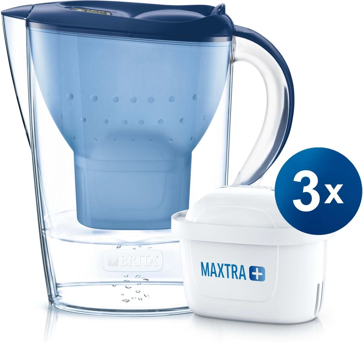BRITA - Waterfilterkan Marella Cool - Blauw - 2,4L + 3 MAXTRA+ Waterfilterpatronen BRITA - Waterfilterkan Marella Cool - Blauw - 2,4L + 3 MAXTRA+ Waterfilterpatronen -LAVAZZA Winkel