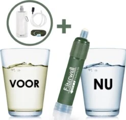 Merkloos Fllterwell Waterfilter - Survival - Zuiver & Schoon Drinkwater - Lichtgewicht - Water Filter - Outdoor - Hiking & Wandelen -LAVAZZA Winkel 1200x1143