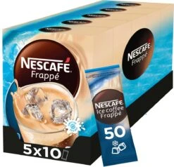 Nescafé Frappé Oploskoffie - 5 Doosjes à 10 Zakjes -LAVAZZA Winkel 1200x1156