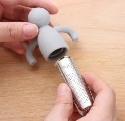 Theemannetjes - Theefilter Voor Losse Thee - Thee Infuser - Thee Zeef - Siliconen - Vaatwasserbestendig - Grijs - 2stuks -LAVAZZA Winkel 1200x1161 3