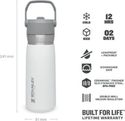 Stanley The IceFlow™ Flip Straw Water Bottle 0,65L - Thermosfles - Saffron -LAVAZZA Winkel 1200x1163