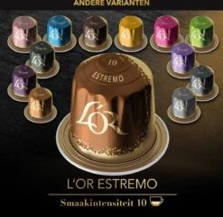 L'OR Lungo Estremo Koffiecups - Intensiteit 10/12 - 10 X 10 Capsules -LAVAZZA Winkel 1200x1173 2