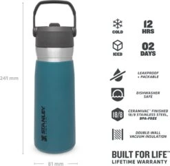 Stanley The IceFlow™ Flip Straw Water Bottle 0,65L - Thermosfles - Saffron -LAVAZZA Winkel 1200x1173