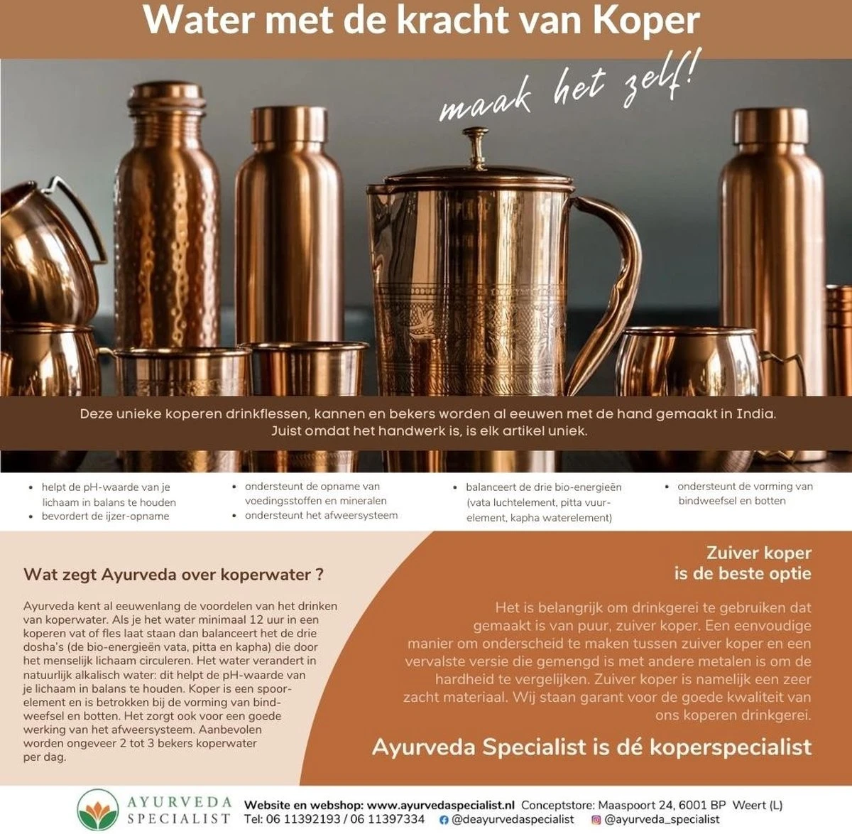 Puur Koperen Kan Bloempatroon - 1,5 liter Puur Koperen Kan Bloempatroon - 1,5 Liter -LAVAZZA Winkel 1200x1174 6