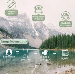 Waterfilter Survival Steddy Pro - Zuiver Gratis Drinkwater - Waterfles Waterzuivering - Waterfilter Kraan - Outdoor - FILTER 4000 LITER! -LAVAZZA Winkel 1200x1175 1