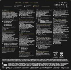 L'OR Lungo Elegante Koffiecups - Intensiteit 6/12 - 10 X 20 Capsules -LAVAZZA Winkel 1200x1186 7