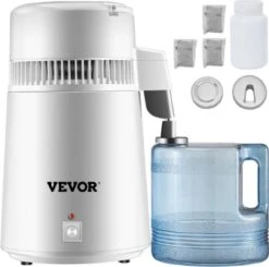 Be-Inspired® Destilleer Apparaat – Destilleerapparaat – Destilleer Ketel – Destilleerketel – Snel Destilleren - Water Destilleerder - Waterdestileerder- Maak Zelf Gedestilleerd Water - Puur Water – Zuiver Water – Automatisch Destilleerketel – 4L