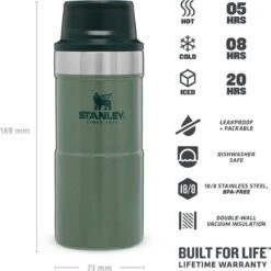Stanley Trigger-Action Travel Mug 0.35L - Thermosfles - Hammertone Green -LAVAZZA Winkel 1200x1198 7