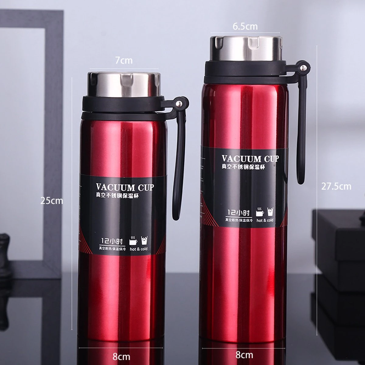 Faseras Thermosfles - 1000 ml - Digitaal Vacuum - Thermoskan - Rood Faseras Thermosfles - 1000 Ml - Digitaal Vacuum - Thermoskan - Rood -LAVAZZA Winkel 1200x1200 116