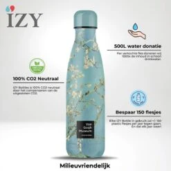 IZY Bottles X Van Gogh Museum - Amandelbloesem | 500 ML | Thermosfles | Drinkfles | Waterfles | Schoolfles | Isoleerfles | Beker | Drinkbeker | Koud | Warm | Fles | Back To School | 500ml -LAVAZZA Winkel 1200x1200 125
