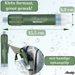 Waterfilter Steddy Pro - Survival Bushcraft Kit - Noodpakket - Waterzuivering - Water Filter Kraan - Outdoor -LAVAZZA Winkel 1200x1200 165