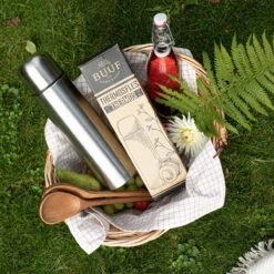 BUUF™️ Thermosfles 1 Liter - Isoleerfles - Thermosbeker - 24u/koud, 8u/warm - RVS - Zilver -LAVAZZA Winkel 1200x1200 186