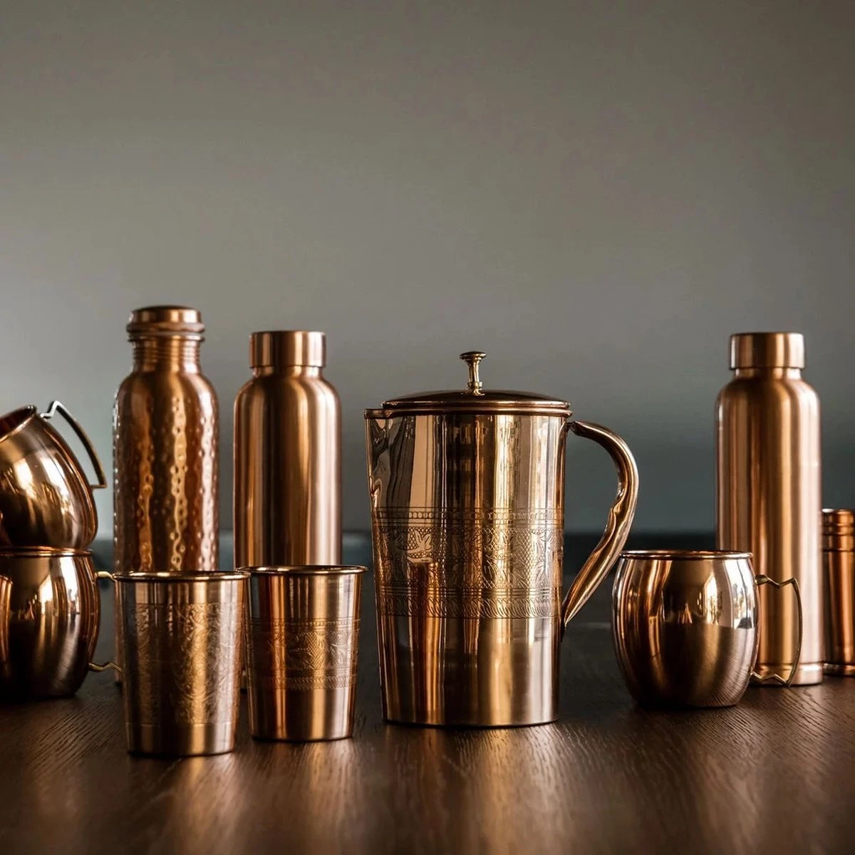 Puur Koperen Kan Bloempatroon - 1,5 liter Puur Koperen Kan Bloempatroon - 1,5 Liter -LAVAZZA Winkel 1200x1200 463