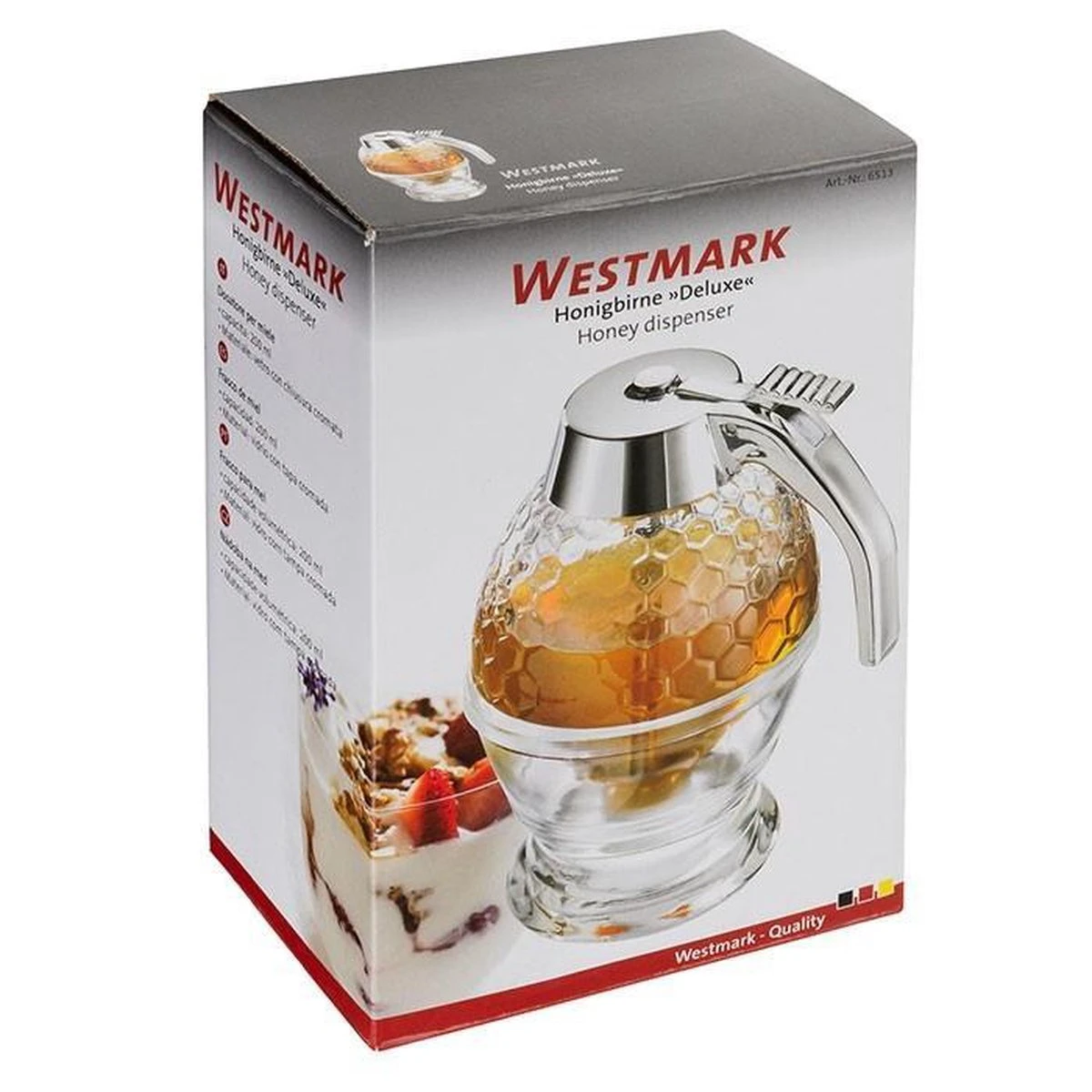 Westmark Siroop- & Honingdispenser 20cl - Kunststof/Glas - Ø8x(H)15cm Westmark Siroop- & Honingdispenser 20cl - Kunststof/Glas - Ø8x(H)15cm -LAVAZZA Winkel 1200x1200 466