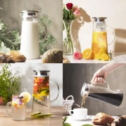 MÊZON® Schenkkan - Glazen Waterkan - Waterkaraf Voor Fruitwater - Multifunctionele Decanteer Karaf - Kan Met Deksel - 1.5L Capaciteit 5 MÊZON® Schenkkan - Glazen Waterkan - Waterkaraf Voor Fruitwater - Multifunctionele Decanteer Karaf - Kan Met Deksel - 1.5L Capaciteit -LAVAZZA Winkel 1200x1200 472