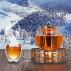 INTIRILIFE Theepot Warmer In Zilver – Roestvrijstalen Theepot Met Patroon Voor Hittebestendige Theepotten – Roestvrijstalen Theewarmer Voor Koffie, Thee En Nog Veel Meer. -LAVAZZA Winkel 1200x1200 475