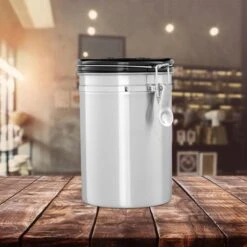 Relaxdays Voorraadbus Koffie - Koffieblik - Luchtdicht - Koffiebus - Zilver - Metaal Groot 2 Relaxdays Voorraadbus Koffie - Koffieblik - Luchtdicht - Koffiebus - Zilver - Metaal Groot -LAVAZZA Winkel 1200x1200 480