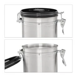 Relaxdays Voorraadbus Koffie - Koffieblik - Luchtdicht - Koffiebus - Zilver - Metaal Groot 3 Relaxdays Voorraadbus Koffie - Koffieblik - Luchtdicht - Koffiebus - Zilver - Metaal Groot -LAVAZZA Winkel 1200x1200 481