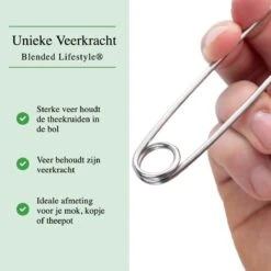 Theezeef Met Handvat Inclusief Lekplaatje - Set Van 2 Stuks - Thee Ei Voor Losse Thee - Theefilter Voor Losse Thee - Thee Infuser -LAVAZZA Winkel 1200x1200 496