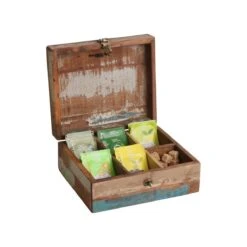 Raw Materials Scrapwood Theedoos – 6 Vakken – Gerecycled Hout -LAVAZZA Winkel 1200x1200 546