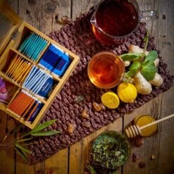 Bambuswald© Houten Theedoos Met 6 Vakken Gemaakt Van 100% Duurzame Bamboe -LAVAZZA Winkel 1200x1200 557