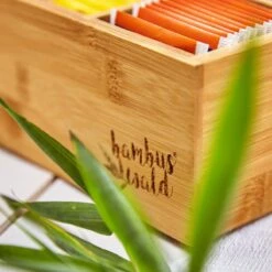 Bambuswald© Houten Theedoos Met 6 Vakken Gemaakt Van 100% Duurzame Bamboe -LAVAZZA Winkel 1200x1200 561